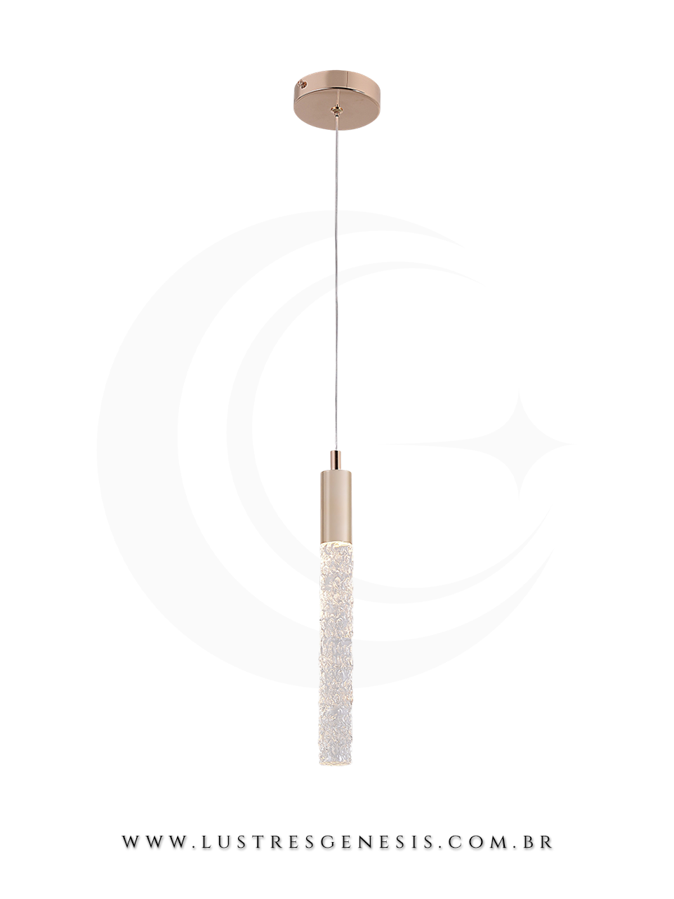 Luminaria Pendente LED Metal E Silicone 22cm 20W Bivolt 3000K 6000K, Cabeceira de Cama, Lavabo, Balcao de cozinha